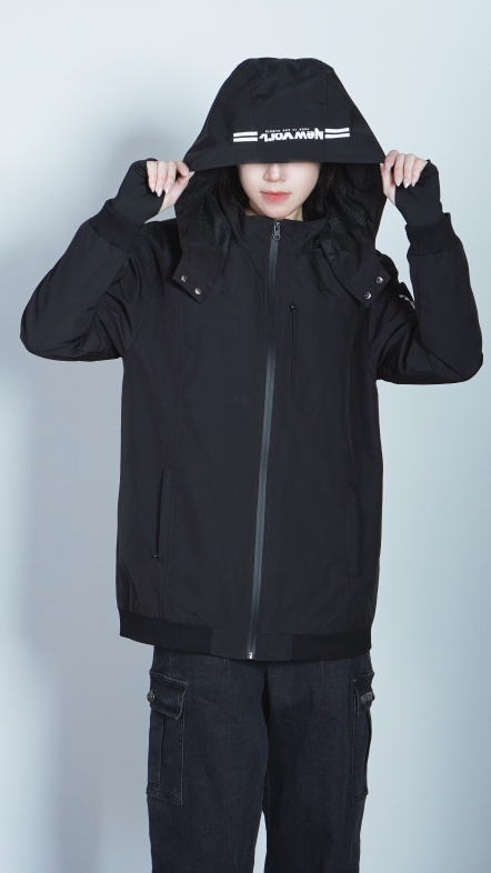 連帽多層口袋夾克