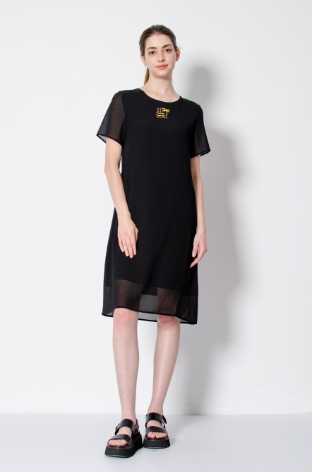 JOJO海邊旅行刺繡洋裝