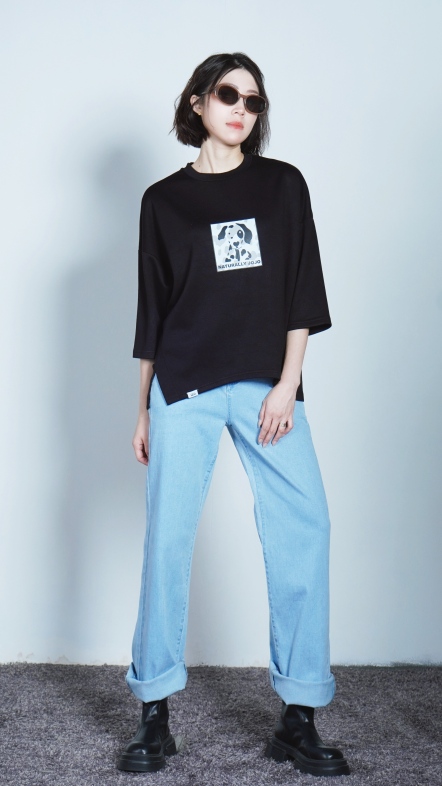 百搭直筒牛仔褲