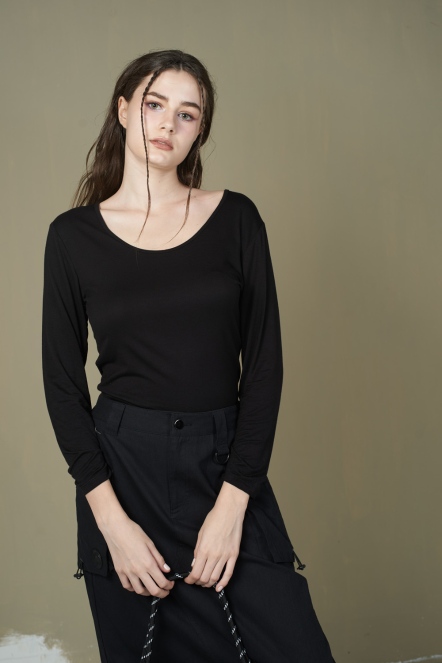 紐約時尚長袖上衣