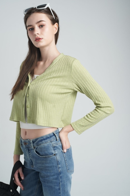 品牌電繡針織外套