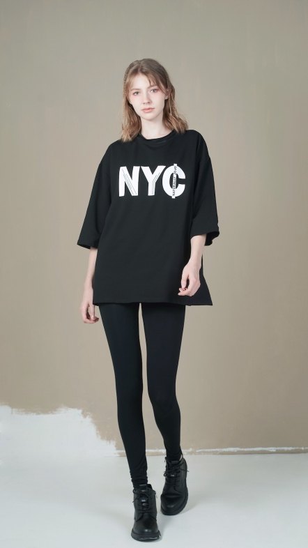 腰頭印字內搭褲