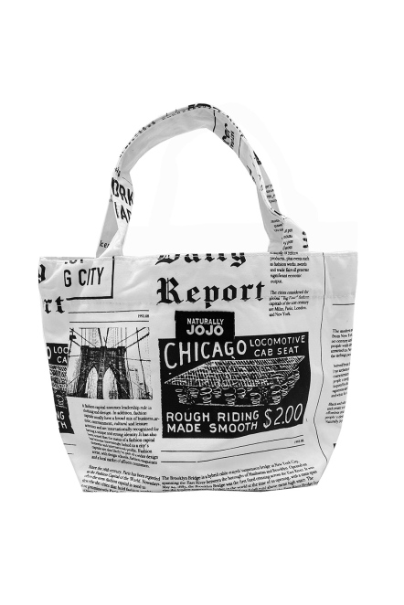紐約報紙印小提袋
