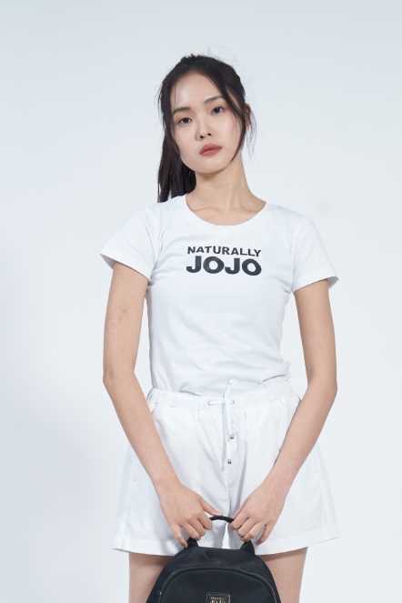 圓領黑字LOGO短袖T