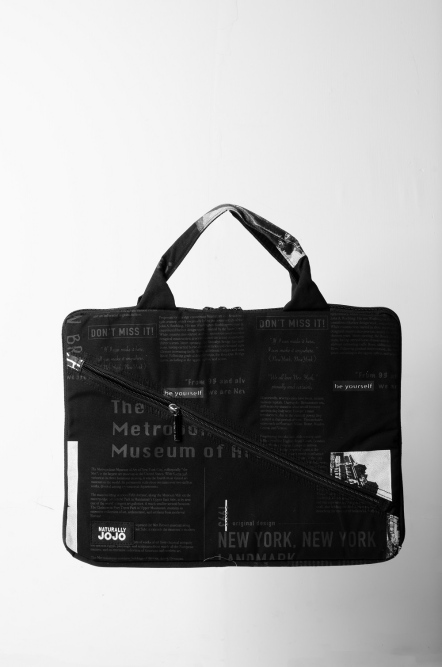 紐約報印電腦手提包